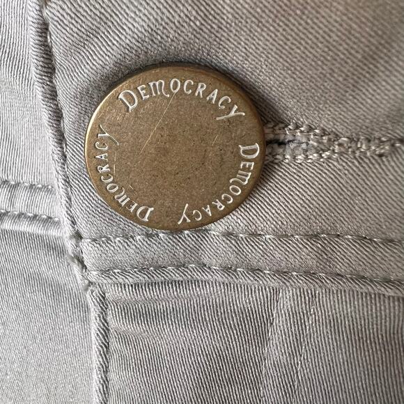 Democracy Jeans Womens Size 4 Gray Ab Technology Denim Cotton Blend Neutral - Picture 7 of 16